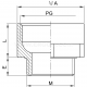 Adapter DA M/PG - DA 32M/29     (10 SZT.)