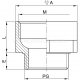 Adapter, DA PG/M - DA 29/40M     (10 PCS)