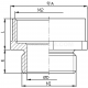 Adapter, MDA...M/M type - MDA 32M/40M     (10 PCS)