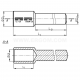 Copper pin terminals, BMV type