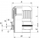 Insulating gland, DP-EN...HM, DP-EN...HM BK type - DP-EN 40 HM     (10 PCS)