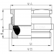 Brass gland, MDW...M standard - MDW 12M     (10 PCS)