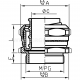 Brass fitting, MWO, MWO...M type - MWO 9     (50 PCS)