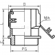 Fitting, FD, FD...BK type - FD 13     (10 PCS)