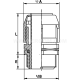 Straight corrugated conduit fitting IP66 for WTG conduits, WPD type