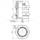 Ex brass glands, EMDW ... HM, EMDW ... H type - EMDW 12 HM     (10 PCS)