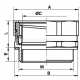 Fitting, MWE...M type - MWE 75M/63