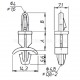 Spacing elements, P 2 type - P 2/12     (100 PCS)