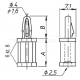 Spacing elements, P 3 type - P 3/12     (100 PCS)