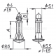 Spacing elements, P 5 type - P 5/8     (100 PCS)