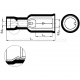 Fully insulated receptacles, GCI...PCV type