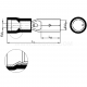 Insulated receptacles, GI...PCV type