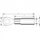 Końcówki kablowe oczkowe w izolacji termokurczliwej typu KOIT - KOIT 1/4     (100 SZT.)