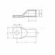 Tubular cable lugs for compacted wires, CKOR type - CKOR 35/8     (50 PCS)