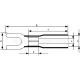 Insulated spade terminals in heat-shrink insulation, KWIT type