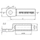 Aluminium longitudinally sealed tubular cable lugs, KRA type - KRA 70/12     (100 PCS)