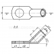 Tubular angle cable lugs, K45D type