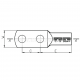 Tubular cable lugs for 2 bolts, KDM...2X type
