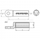 Longitudinally sealed tubular cable lugs with sector shaped hole, KRASC...SE type