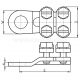 Terminals screwed with 4 ring bolts, KSC type - KSC 240/20     (10 PCS)