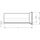 Uninsulated cord end terminals, H...ERHN type - H 6/15 ERHN     (1000 PCS)