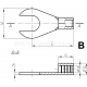 Spade terminals, KW - KW 6/10     (100 PCS)