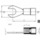 Insulated spade terminals, KWI - KWI 0,5/2     (100 PCS)