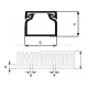 Self-adhesive slotted trunking, KOPDS type - KOPDS 60X80/2