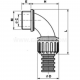 Angle connector, LRSK ... M type - LRSK 32M/29     (10 PCS)