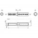 Aluminium-copper tubular cable connectors for sector-shaped conductors, LMANS type - LMANS 300/240     (10 PCS)