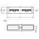 Non-tension compression tubular cable connectors with barrier, LMWP … type