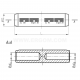 Non-tension compression reducing tubular cable connectors with barrier, LMWP .../... type