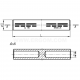 Compression connectors with barrier, LMP type