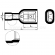 Fully insulated push-on female connectors, NCI ... B PCV