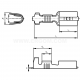 Female push-on connectors, N type