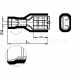 Fully insulated piggyback female push-on connectors, NWCI