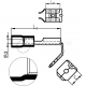 Insulated piggyback female push-on connectors, NWI...B PCV