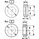 Flexible grommet with baffle, PP type