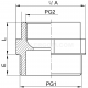 Reducer, DR type - DR 21/13     (10 PCS)