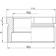 Reducer, MDR...PG/PG type - MDR 36/21     (10 PCS)