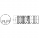 Reinforced corrugated protective conduit made of polyamide, WTE...W type