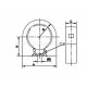 Holder for WTE pipe fixing, URO type - URO 11     (10 PCS)