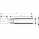 Insulated male push-on connectors in heat-shrink insulation, WIT type