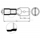 Insulated male push-on connectors, WI...B PCV type