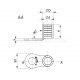 Angle ring terminals, K90O type