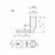 "Narrowed" tubular angle ring cable lugs, K90RW type