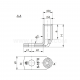 Tubular angle cable lugs with inspection hole, K90Ro type