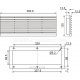 Ventilating grid, FWR DW type