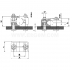 Cable fixing clamps, UKR type