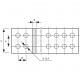 Pre-punched busbars, PMO type - PMO 60X10/1,75